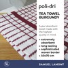 Samuel Lamont Poli-Dri Cotton Tea Towel, Burgundy