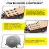 Colinktool Heavy Duty Steel Coil Chock/Bunk/Rack, 33” Long Coil Rack