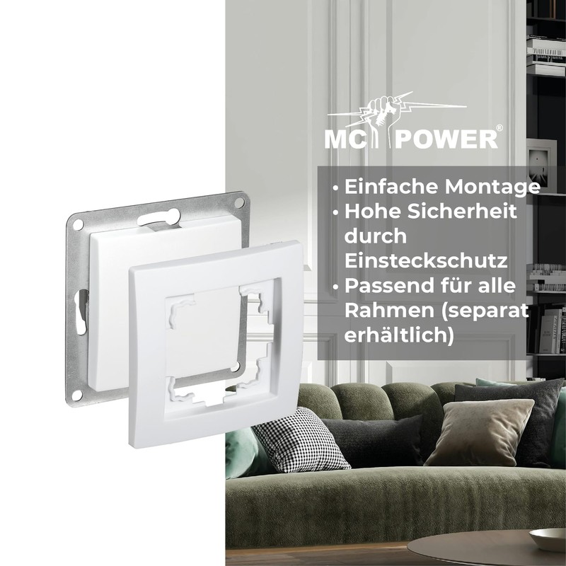 McPower Flush-Mounted Blind Cover | Flair | 60 mm Installation