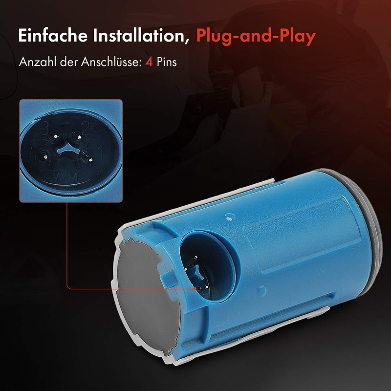 Frankberg Parking Sensor PDC Sensor Front or Rear 4-Pin Compatible