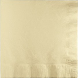 Club Pack of 250 Ivory Premium 3-Ply Disposable Dinner Party Napkins 8.75"