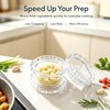 Transparent Manual Garlic Twist - Multi-Functional Mincer，Compact Garlic Mincer Tool，for