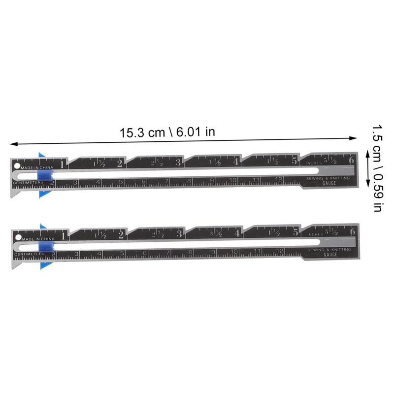 Gadpiparty 12Pcs Quilting Ruler Sewing Gauge for Accurate Button Measurement
