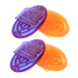 COLLBATH 4Pcs Body Massage Brush for Full Body Relaxation Ergonomic Meridian Care Device for Spa Home Use Comfortable Durable Massage Brushes for Comprehensive Coverage