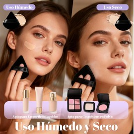 Set de Brochas para Maquillaje 47 piezas Profesional, Estuche, Negro Maquillar Ojos y Mejillas, Brochas Faciales, Con Esponja Multifuncional y Cepillo de Limpieza, para Uso Profesional y Diario