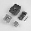 CENPEK Square Cupboard Push Button Lock Metal Drawer Knobs Door
