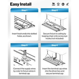 Sunco 2 Pack 2FT LED Linear High Bay Shop Light, 5000K Daylight, 85W, 12000 LM, 120-277V, Dimmable 0-10V, Hanging Light for Warehouse/Garage, Commercial Grade, IP20 Rated - UL, DLC Listed
