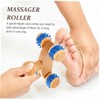 FOMIYES Wooden Massage Roller Leg Muscle Massager 4pcs Set Handheld