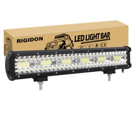 RIGIDON 17 Inch 360W Light Bar, Triple Row Flood Spot Combo 36000LM LED Light Bar Waterproof Driving Boat Road LED Work Light for ATV UTV Truck