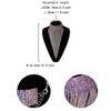 Flyonce Women Crystal Stunning Tassel Collar Luxury Statement Necklace for