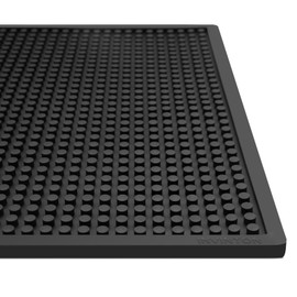 Large Bar Mat for Countertop 12X24'', Thicker Rubber Coffee Bar Mat, Dish Drying Mat, Kitchen Mat for Countertop, Non-slip and Easy to Clean