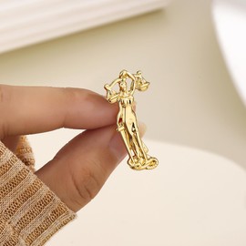 MEDFOLY Libra Brooch Fairness Lawyer Pin,Constellation Libra Law Student Lapel Badge