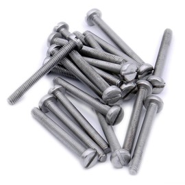 M2 (2mm x 20mm) Slot Pan Machine Screw (Bolt) - Stainless Steel (A2) (Pack of 20)