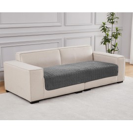 Meider Dog Bed Cover Couch Cover for Pets, 33x82 inch Anti-Slip Washable Couch Pads for 3 Cushions Sofa Furniture Protector (Dark Grey)