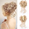 Claw Clip Messy Bun Scrunchy Synthetic Hair Extensions for Women