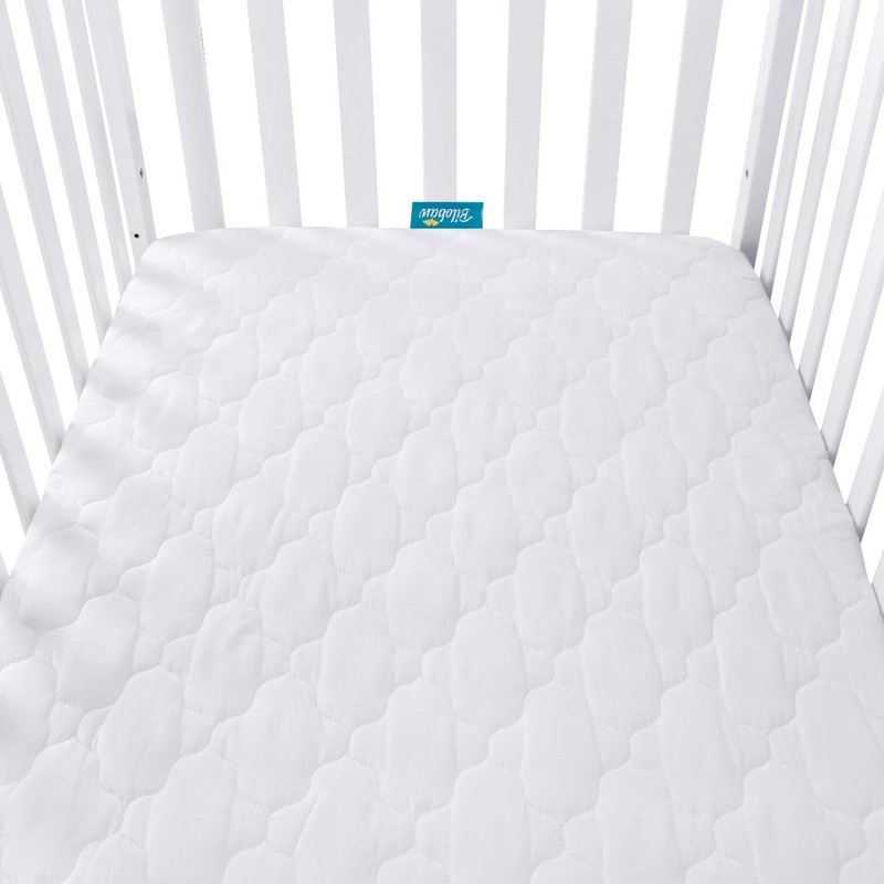 Biloban Crib Mattress Protector Waterproof & Noiseless Crib Mattress Pad