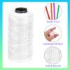 sourcing map Nylon String 3 Strands Twisted Mason Line 1.5mm