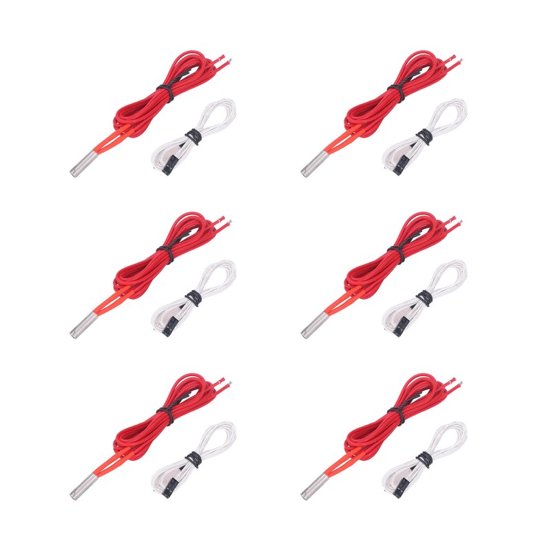 3D Printer Hotend Kit Accessories 6Pcs 12V 40W Heating Tube