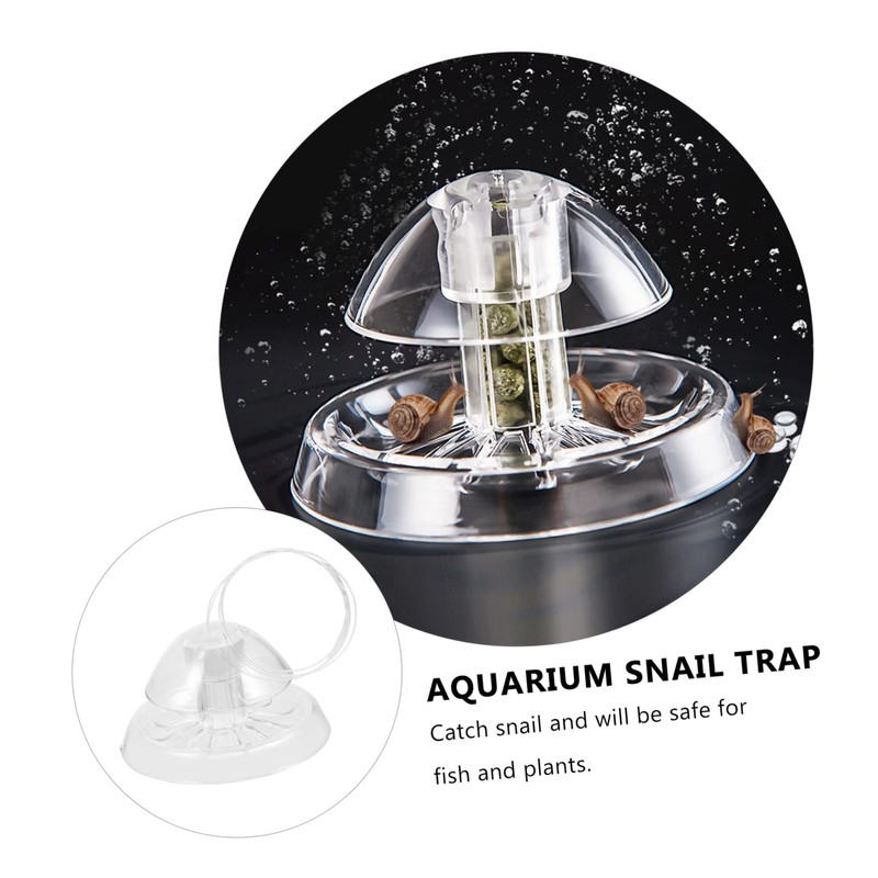 TEHAUX Snail Trap for Aquarium 2 Pieces Fish Tank Accessory