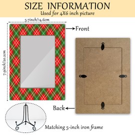 Christmas Picture Frame, Wooden Photo Frame with Stand, Birthday Gifts for Women Wife Mom Friend Grandparents, Christmas Decor Home Office Desk Decor Photo Frame Tabletop Display -xk06