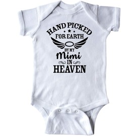 inktastic Handpicked for Earth by My Infant Creeper Newborn 0020 White 3729b