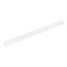 sourcing map 5 Pcs White Plastic Welding Rods 9.5mm x 250mm HDPE Flat Ribbon Plastic Welding Strip for Repairing Water Tanks Forklift Pallets Trash Cans Transfer Troughs(0.4inch x 10inch)