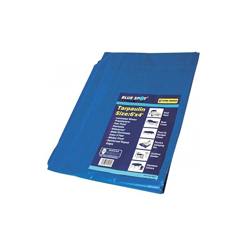 Blue Spot Tools 45921 B/SPOT 6 x 4 ft Tarpaulin