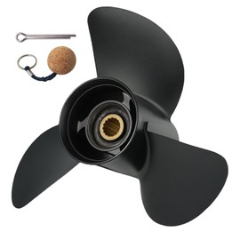 VRIWOY Boat Propeller for Suzuki Engines 13×19 13 3/4×17 13 3/4×19 13 3/4×21 OEM Upgrade Aluminum Outboard Motors 50-140HP 15Spline Tooth RH (13Dia×19Pitch)