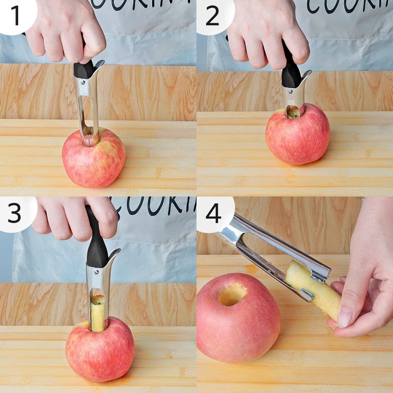Asdirne Apple Slicer & Corer Set, Apple Cutter and Fruit