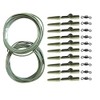 32pc Carp Safety Clips fishing Rig Tube Rolling size 8