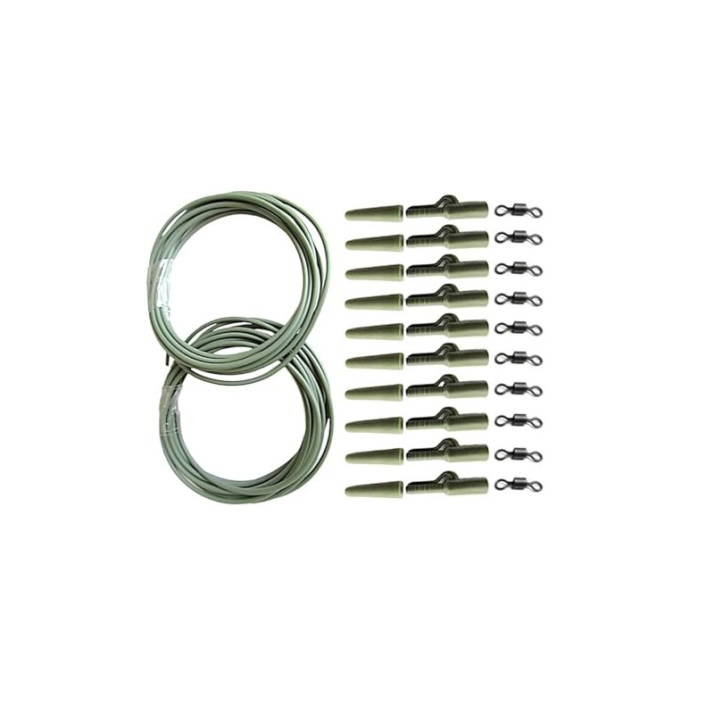32pc Carp Safety Clips fishing Rig Tube Rolling size 8