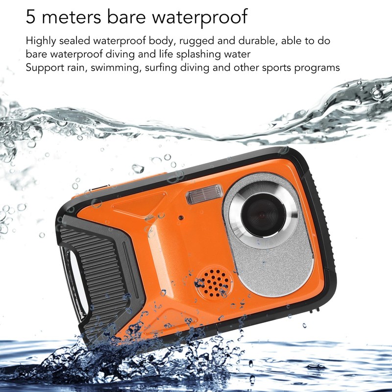 16.4 ft Underwater Camera, 21MP 1080P Waterproof Compact Portable Digital