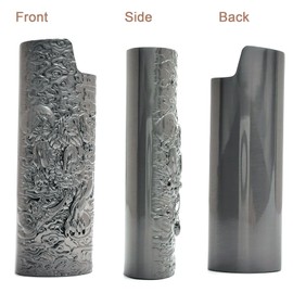 Lucklybestseller Metal Lighter Pouch Case Cover Holder Sleeve Vintage Pixiu Engraving for BIC Full Size Classic Lighter J6