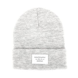 SixHats Heather Grey Folding Beanie | Unisex | One Size Fits All