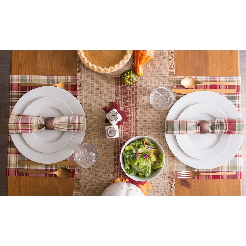 DII Jute Burlap Collection Kitchen Tabletop, Table Runner, 14x72, Middle