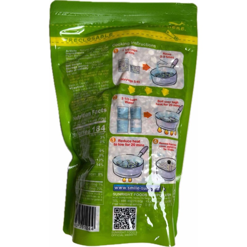 Sun Right Premium Natural Mixed Grains, 9 type of Grains,