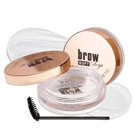 Soap Brows Kit,2Pcs/Set Eyebrow Freeze Styling Wax,Waterproof Long-lasting Eyebrows Enhancer Shaping Clear Tint Gel, Eye Brow Makeup Balm Pomade Cosmetics (2pcs 05#)
