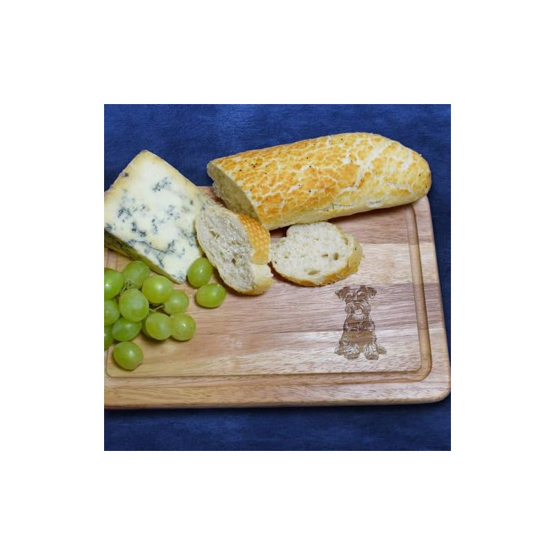 'Mini Schnauzer Sitting ' Wooden Chopping/Cutting Board (WB00085048)