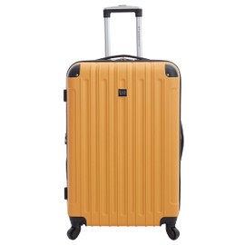 Travelers Club Midtown Hardside Luggage Travel, Butterscotch, 4-Piece Set