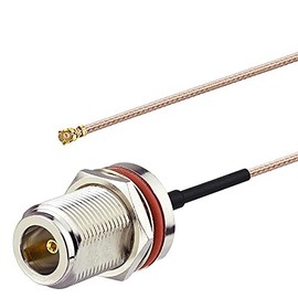 wlaniot IPX/u.fl to N Type Female Pigtail Cable (6" RG178 for PCI WiFi Card Wireless Router Gateway External Antenna etc.