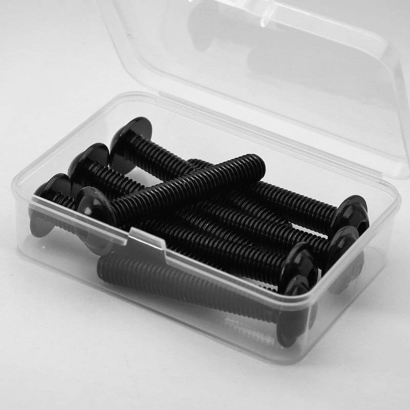 (Pack of 10) M8 x 45 mm Rounded Head Screws