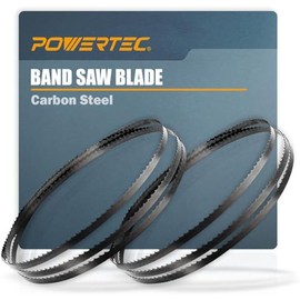 POWERTEC 70-1/2 Inch Bandsaw Blades Assortment for Woodworking, Band Saw Blades for Craftsman 21400 and Rikon 10-305 & 10-3061 Band Saw, 2PK (13618)