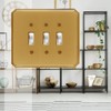'Italia' Solid Cast Brass, Triple Toggle Wallplate, upgrade, renew, refresh!