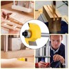 JTTJDB 1/4-Inch Shank Rabbet Router Bit with 6 Bearings Set