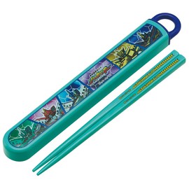 Skater ABS2AM Children's Chopsticks and Chopsticks Case Set, Shinkalion, 19, Made in Japan, 6.5 inches (16.5 cm)