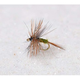 Blue Winged Olive Dry Fly Fishing Flies Tied on Mustad Signature Hooks - 1 Dozen (Hook #14)