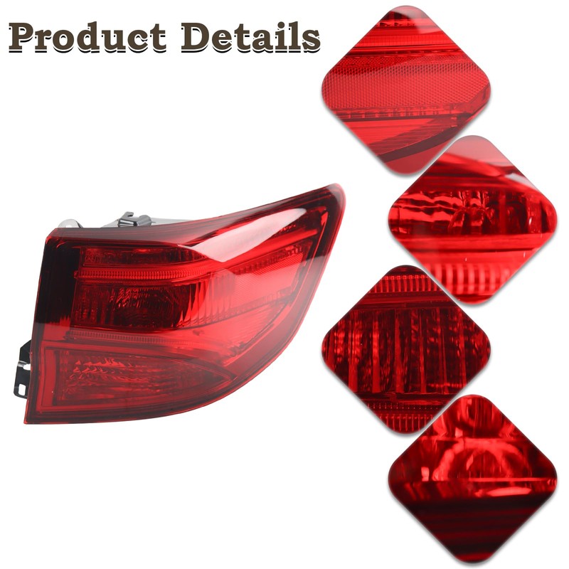 KAMDKI RH LED Tail light Assembly Fit for 2014 2015