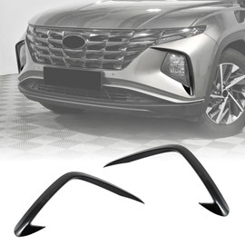 Fog Light Trim for Hyundai Tucson 2024 2023 2022 Glossy Black Fog Light Eyebrow Trim