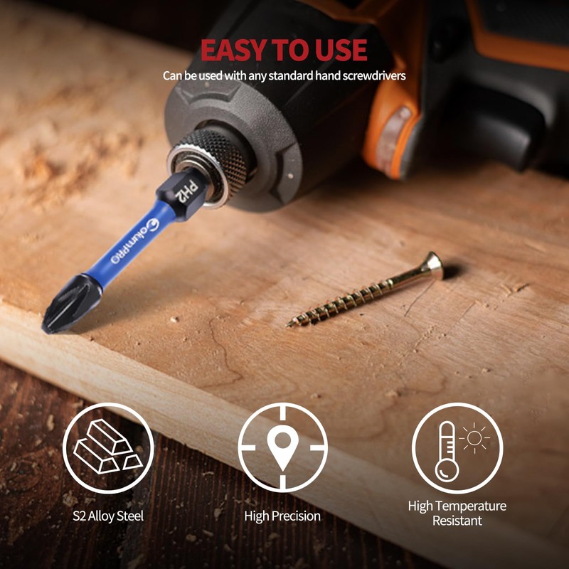 ColumPRO 11PCS Screwdriver Bit Set, 10PCS x 50mm S2 PH2