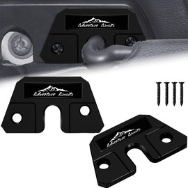 2 PCS Metal Sun Visor Repair Kit Black Off Road Sun Visor Repair Clips Compatible with Jeep Wrangler JK 2018 JL 2018-2023 Gladiator 2020-2023 Repairs Sagging Sun Visor Accessories (Adventure)